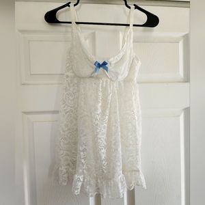 AdoreMe white lace lingerie, size 0X